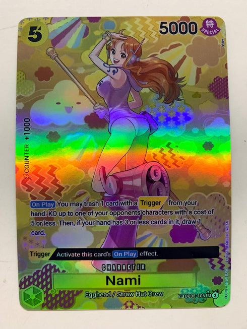 Nami OP08-106 (Alternate Art) | FULL HOLO | Orica PROXY