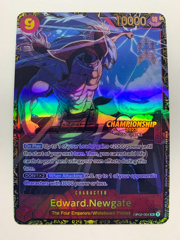 Edward.Newgate OP02-004 (Alternate Art) | FULL HOLO | Orica PROXY