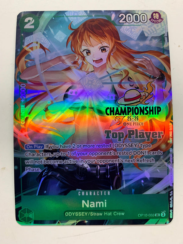 Nami OP10-033 (Alternate Art) | FULL HOLO | Orica PROXY