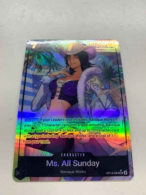 Ms. All Sunday OP14-084 (Alternate Art) | FULL HOLO | Orica PROXY
