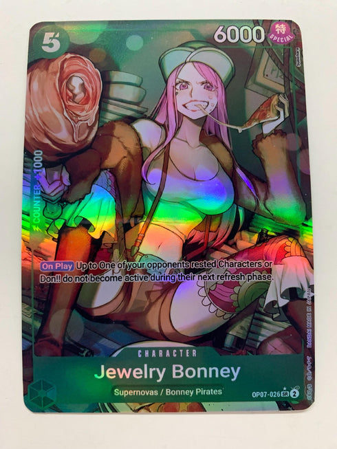Jewelry Bonney OP07-026 (Alternate Art) | FULL HOLO | Orica PROXY