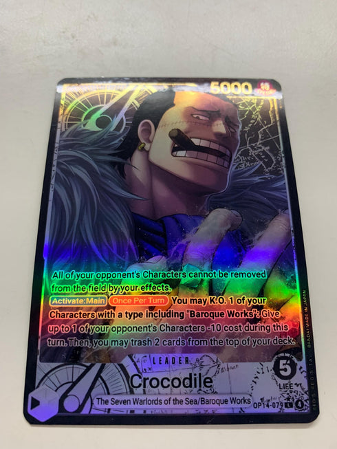 Crocodile OP14-079 (Alternate Art) | FULL HOLO | Orica PROXY