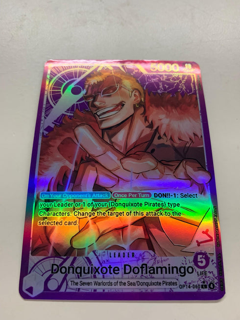Donquixote Doflamingo OP14-060 (Alternate Art) | FULL HOLO | Orica PROXY