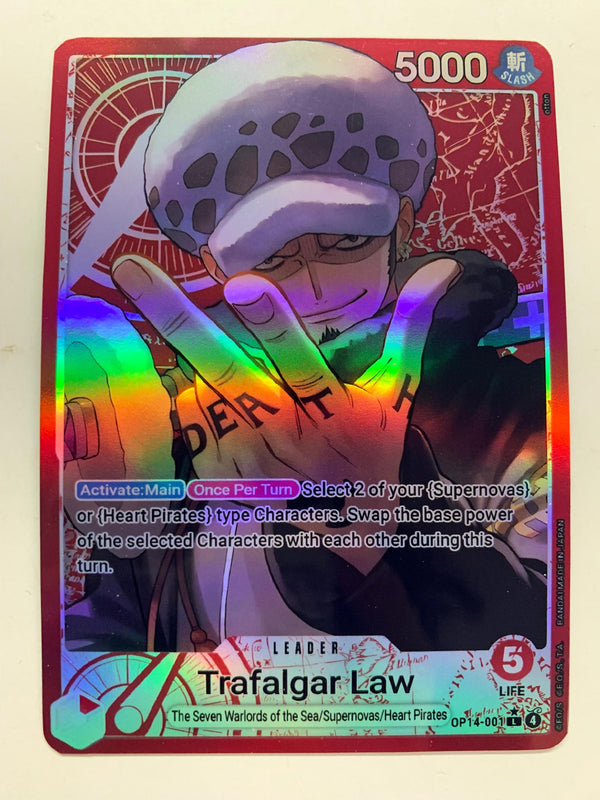 Trafalgar Law OP14-001 (Alternate Art) | FULL HOLO | Orica PROXY