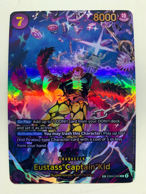 Eustass“Captain”Kid EB04-039 (Alternate Art) | FULL HOLO | Orica PROXY