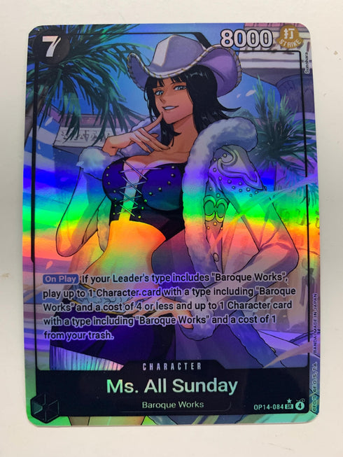 Ms. All Sunday OP14-084 (Alternate Art) | FULL HOLO | Orica PROXY