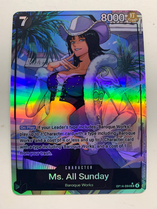 Ms. All Sunday OP14-084 (Alternate Art) | FULL HOLO | Orica PROXY