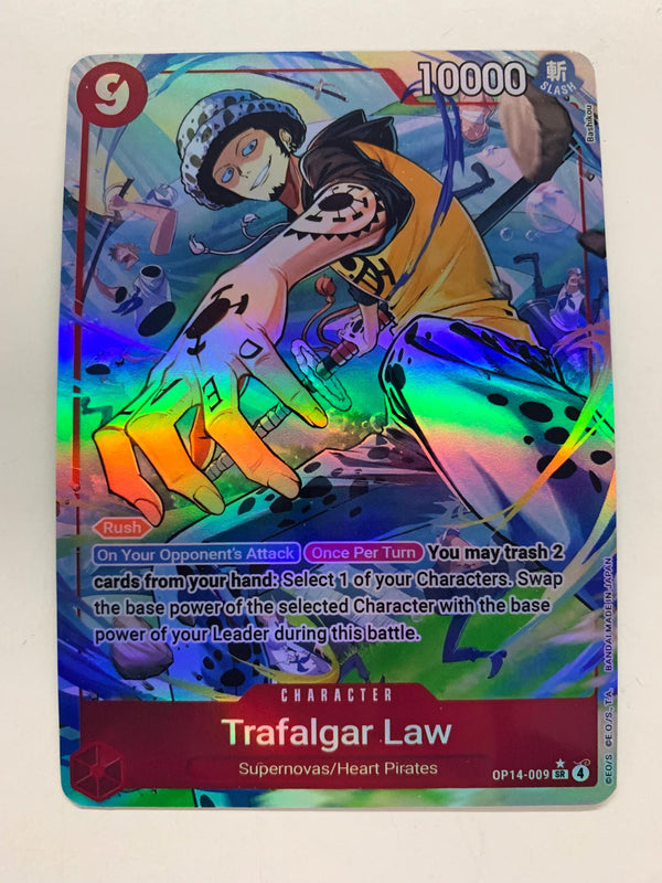Trafalgar Law OP14-009 (Alternate Art) | FULL HOLO | Orica PROXY