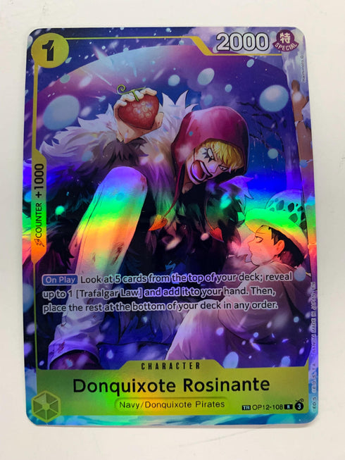 Donquixote Rosinante OP12-108 (Alternate Art) | FULL HOLO | Orica PROXY