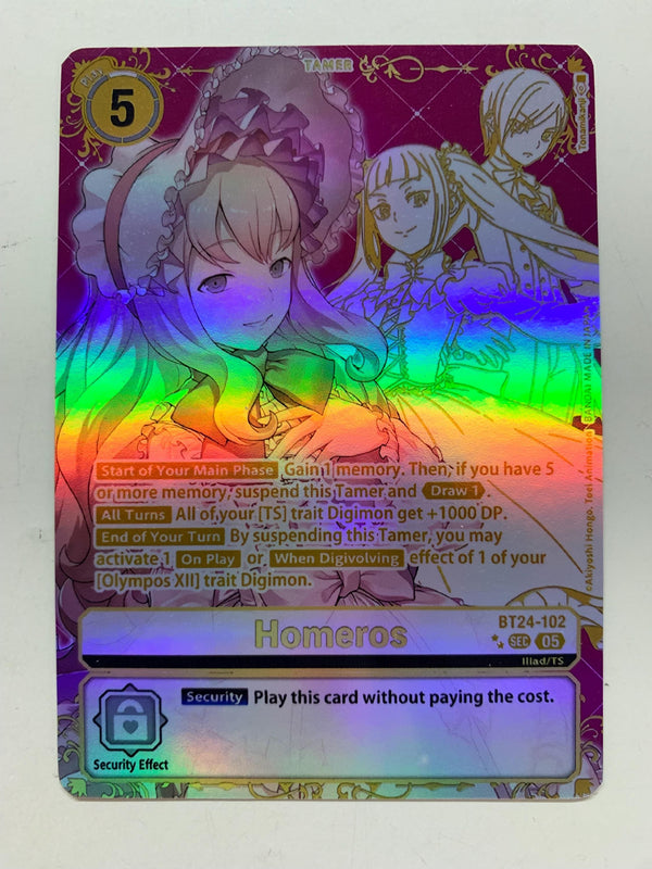 Homeros BT24-102 (Alternate Art) | FULL HOLO | Orica PROXY