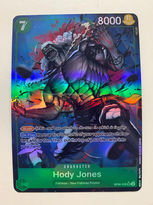 Hody Jones OP06-035 (Alternate Art) | FULL HOLO | Orica PROXY
