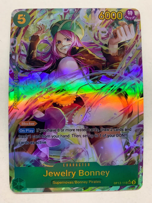 Jewelry Bonney OP12-118 (Alternate Art) | FULL HOLO | Orica PROXY