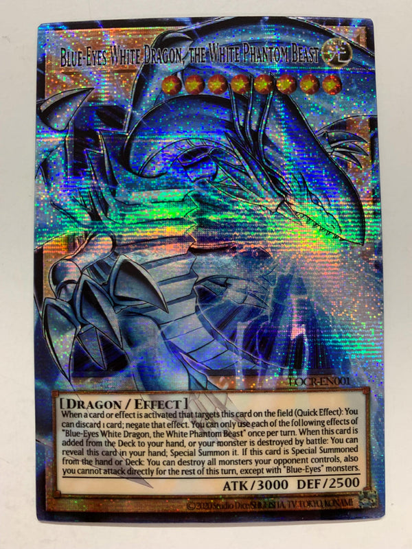 Blue-Eyes White Dragon, the White Phantom Beast | Overframe Rare | Orica PROXY