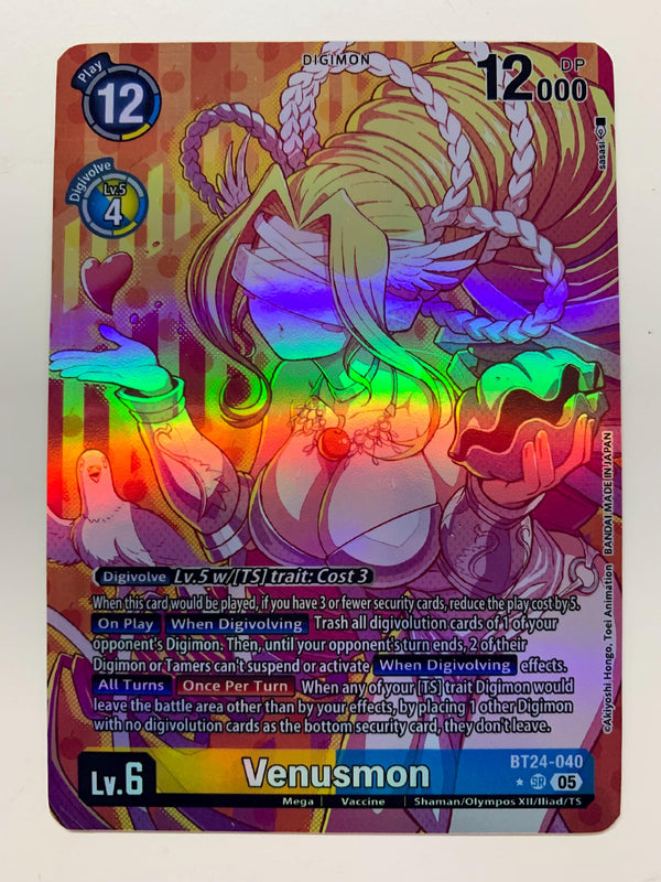 Venusmon BT24-040 (Alternate Art) | FULL HOLO | Orica PROXY