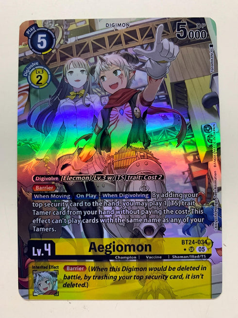 Aegiomon BT24-034 (Alternate Art) | FULL HOLO | Orica PROXY