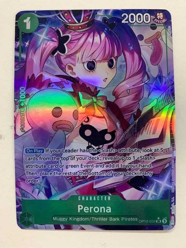 Perona OP12-034 (Alternate Art) | FULL HOLO | Orica PROXY