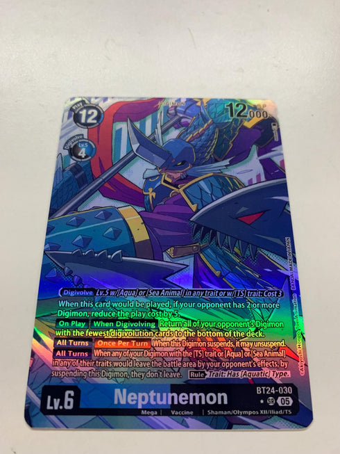 Neptunemon BT24-030 (Alternate Art) | FULL HOLO | Orica PROXY