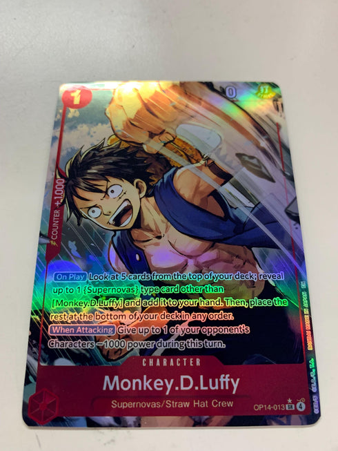 Monkey.D.Luffy OP14-013 (Alternate Art) | FULL HOLO | Orica PROXY
