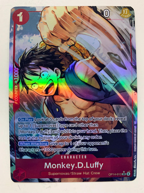 Monkey.D.Luffy OP14-013 (Alternate Art) | FULL HOLO | Orica PROXY