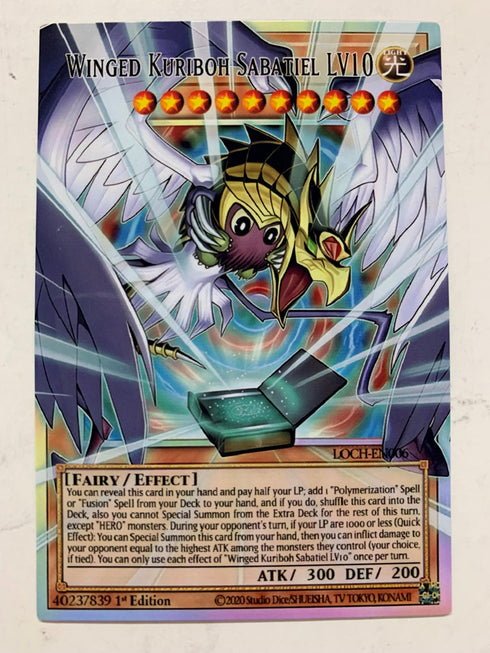 Winged Kuriboh Sabatiel LV10 | Overframe Rare | Orica PROXY