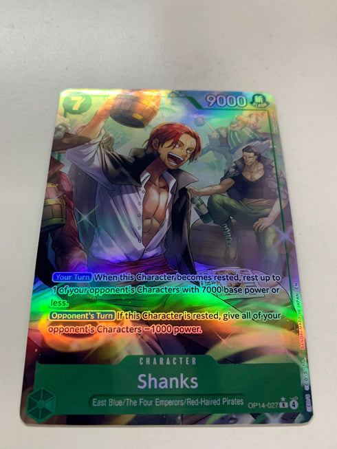 Shanks OP14-027 (Alternate Art) | FULL HOLO | Orica PROXY