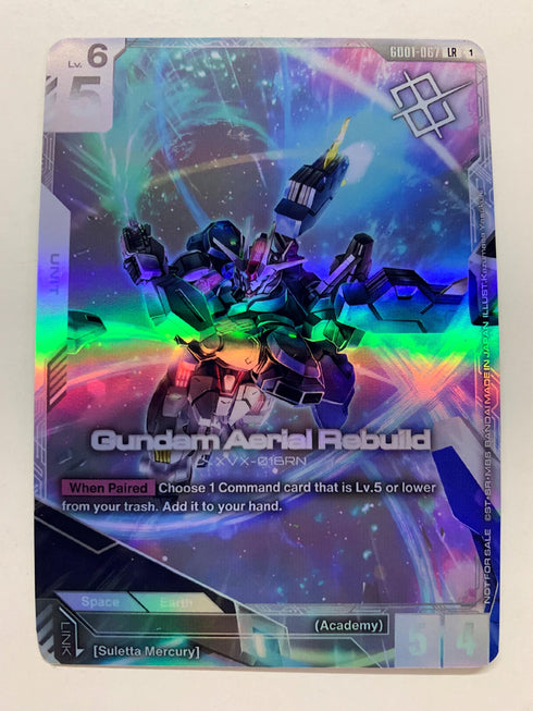 Gundam Aerial Rebuild GD01-067 (Alternate Art) | FULL HOLO | Orica PROXY