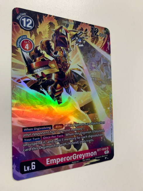 EmperorGreymon BT7-016 (Alternate Art) | FULL HOLO | Orica PROXY