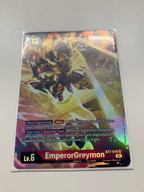 EmperorGreymon BT7-016 (Alternate Art) | FULL HOLO | Orica PROXY