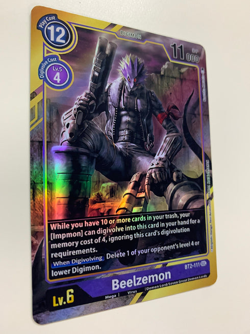 Beelzemon BT2-111 (Alternate Art) | FULL HOLO | Orica PROXY