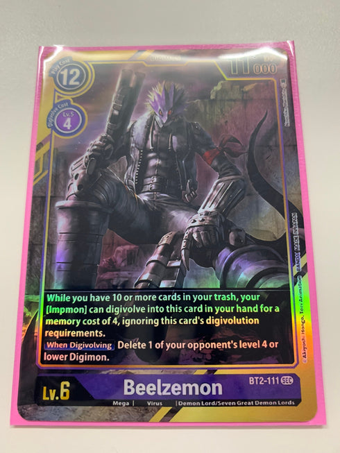 Beelzemon BT2-111 (Alternate Art) | FULL HOLO | Orica PROXY