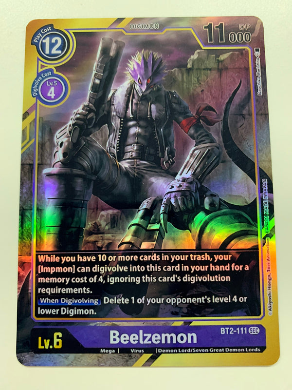 Beelzemon BT2-111 (Alternate Art) | FULL HOLO | Orica PROXY