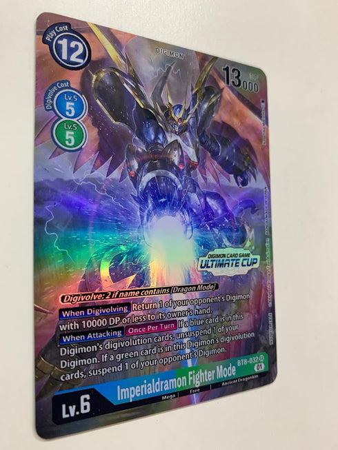 Imperialdramon Fighter Mode BT8-032 (Alternate Art) | FULL HOLO | Orica PROXY
