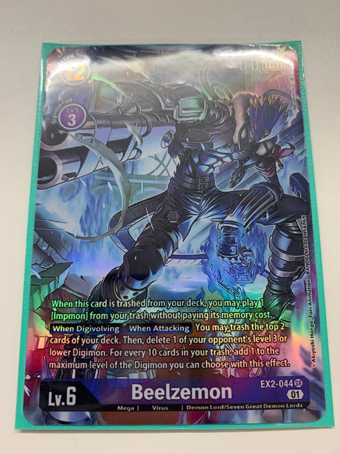 Beelzemon EX2-044 (Alternate Art) | FULL HOLO | Orica PROXY