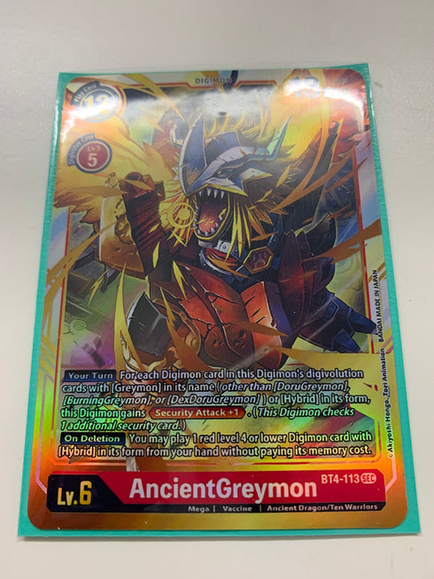 AncientGreymon BT4-113 | FULL HOLO | Orica PROXY