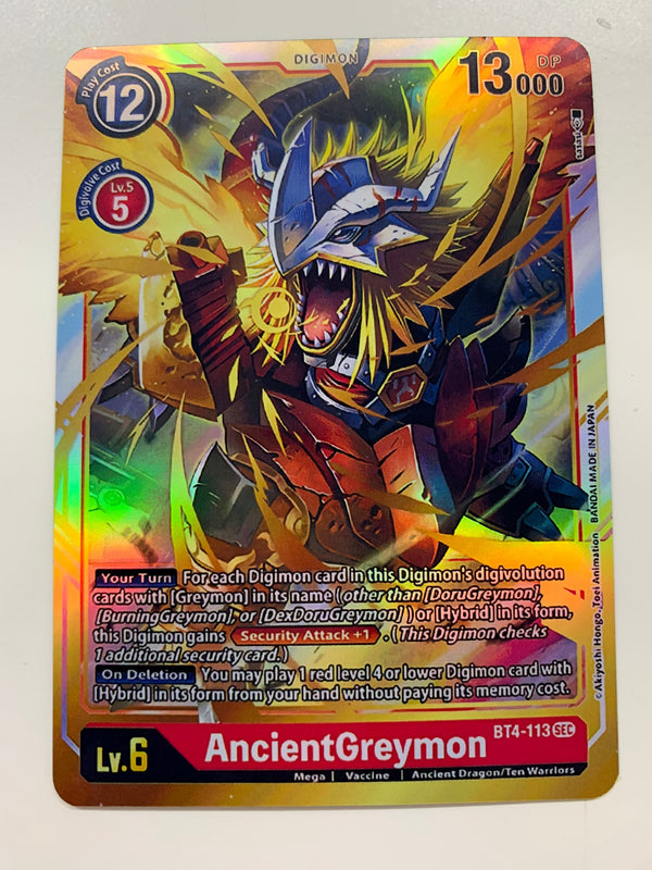 AncientGreymon BT4-113 | FULL HOLO | Orica PROXY