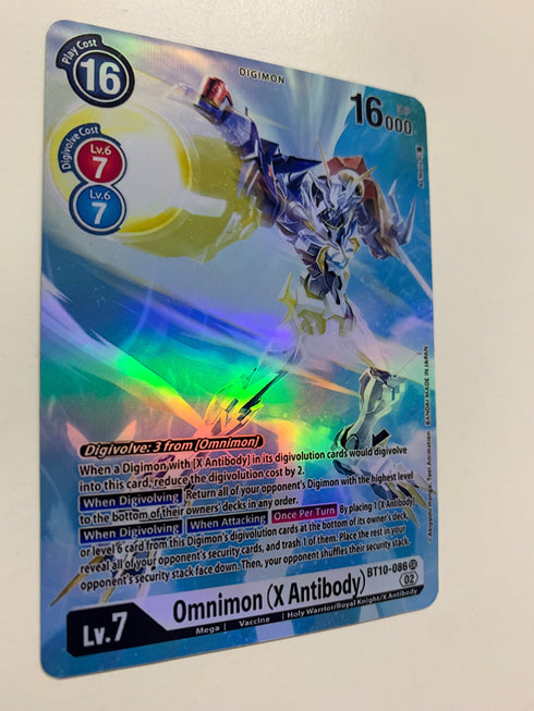 Omnimon (X Antibody) BT10-086 (Alternate Art) | FULL HOLO | Orica PROXY