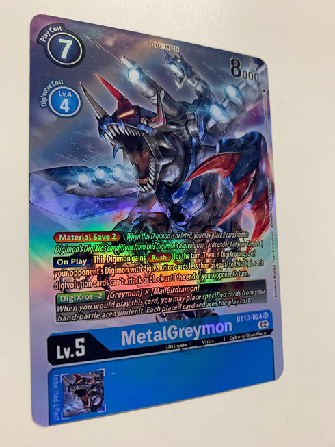 MetalGreymon BT10-024 (Alternate Art) | FULL HOLO | Orica PROXY