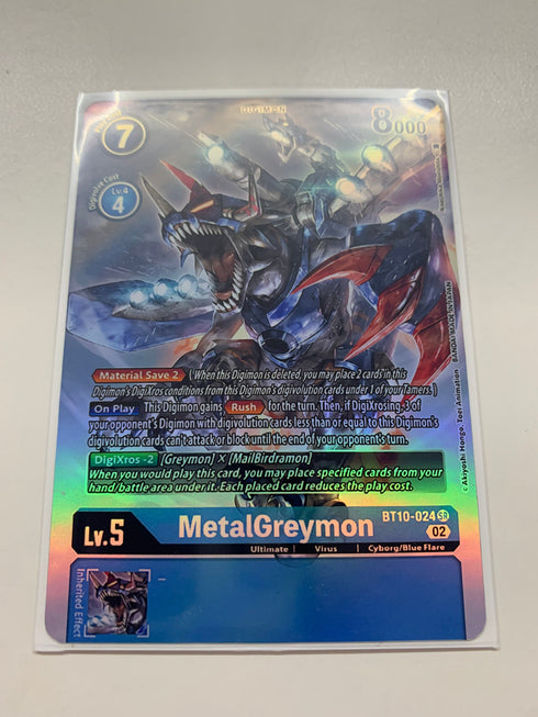 MetalGreymon BT10-024 (Alternate Art) | FULL HOLO | Orica PROXY