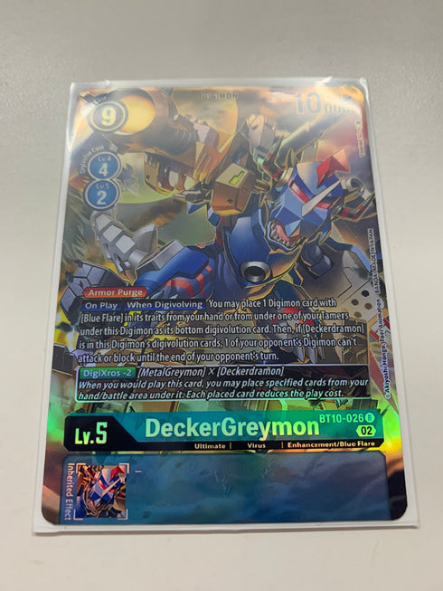 DeckerGreymon BT10-026 (Alternate Art) | FULL HOLO | Orica PROXY