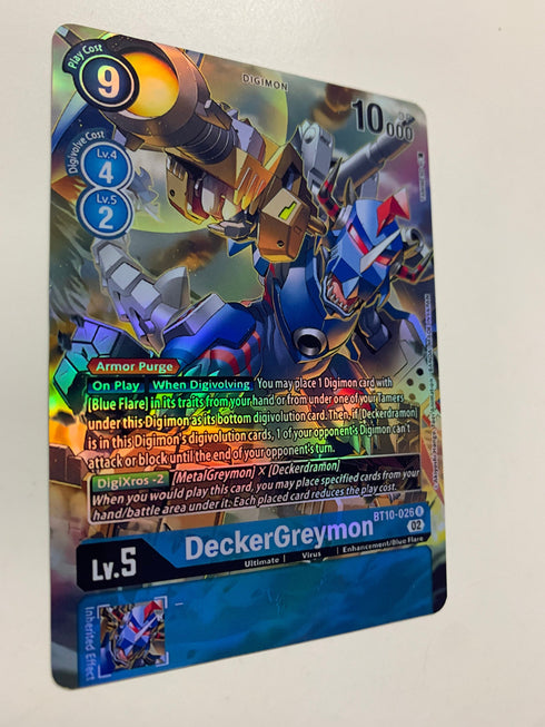 DeckerGreymon BT10-026 (Alternate Art) | FULL HOLO | Orica PROXY