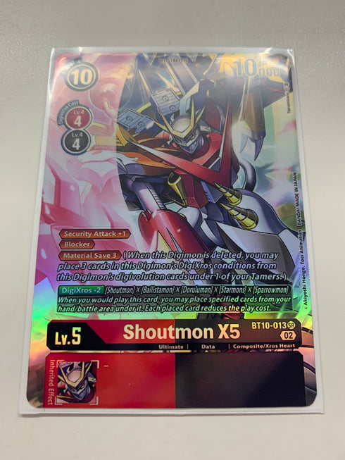Shoutmon X5 BT10-013 (Alternate Art) | FULL HOLO | Orica PROXY
