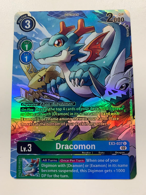 Dracomon EX3-037 (Alternate Art) | FULL HOLO | Orica PROXY