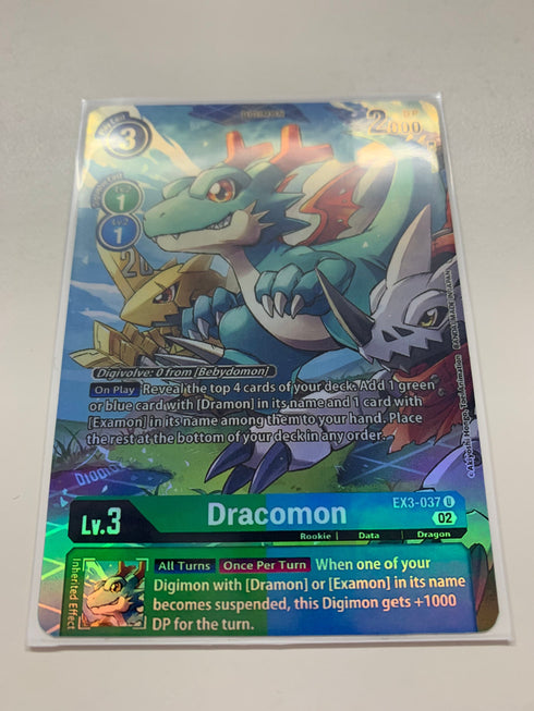 Dracomon EX3-037 (Alternate Art) | FULL HOLO | Orica PROXY