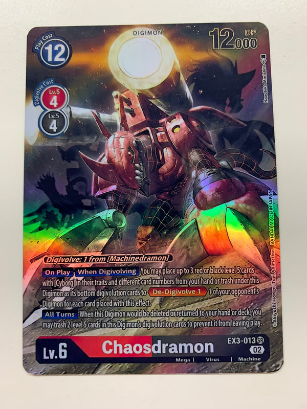 Chaosdramon EX3-013 (Alternate Art) | FULL HOLO | Orica PROXY