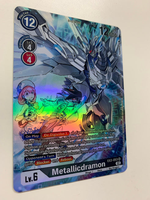 Metallicdramon EX3-053 (Alternate Art) | FULL HOLO | Orica PROXY