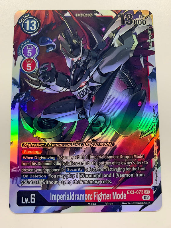 Imperialdramon: Fighter Mode EX3-073 | FULL HOLO | Orica PROXY