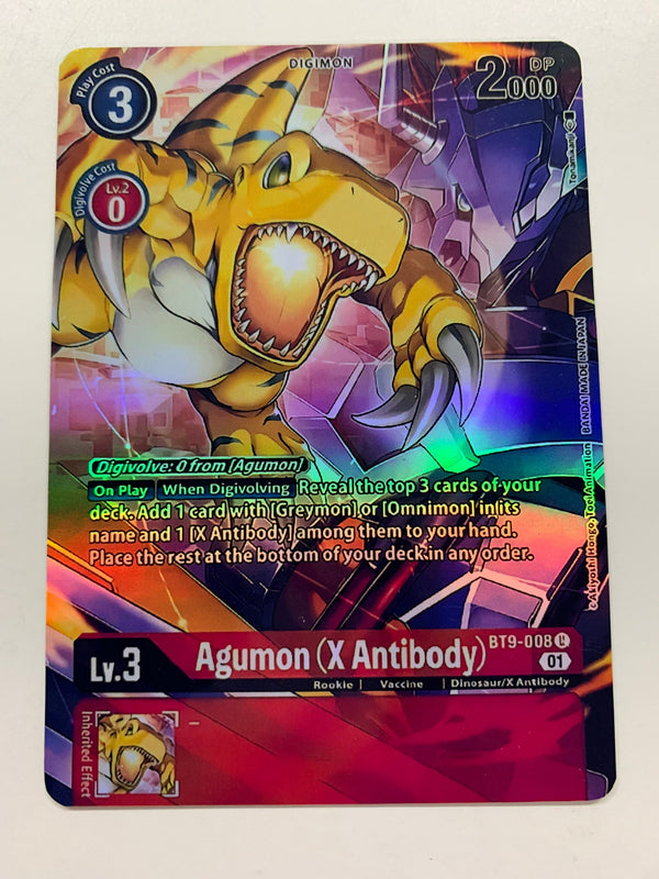 Agumon (X Antibody) BT9-008 (Alternate Art) | FULL HOLO | Orica PROXY