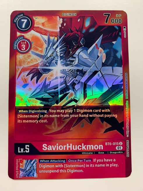 SaviorHuckmon BT6-015 (Alternate Art) | FULL HOLO | Orica PROXY