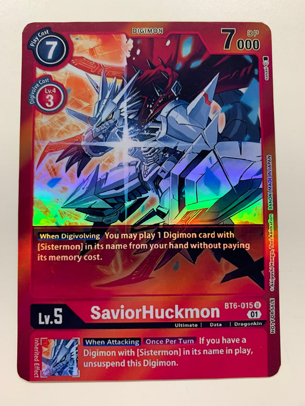 SaviorHuckmon BT6-015 (Alternate Art) | FULL HOLO | Orica PROXY