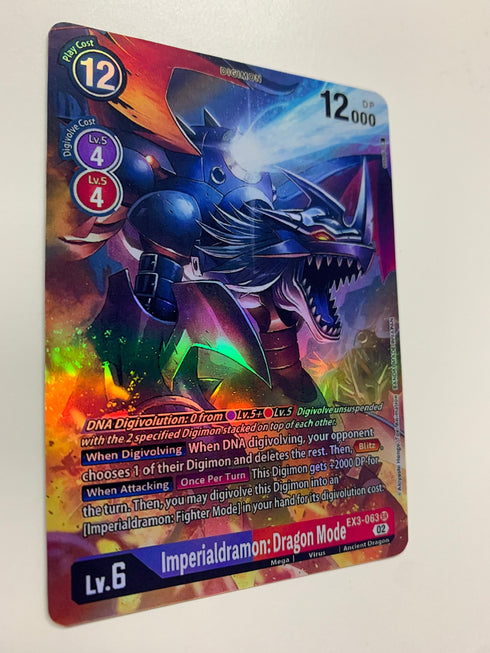 Imperialdramon: Dragon Mode EX3-063 (Alternate Art) | FULL HOLO | Orica PROXY